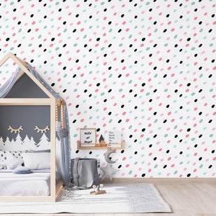 Playful Multicolor Spots Wallpaper