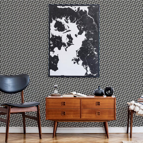 Slanted Herringbone Wallpaper