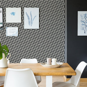 Slanted Herringbone Wallpaper