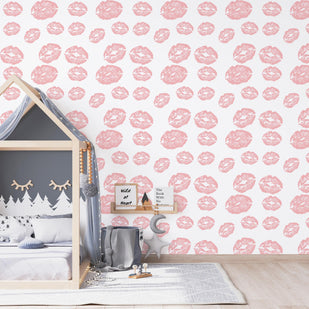 Kisses Of Pink Wallpaper