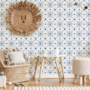 Vintage Tile Pattern Wallpaper